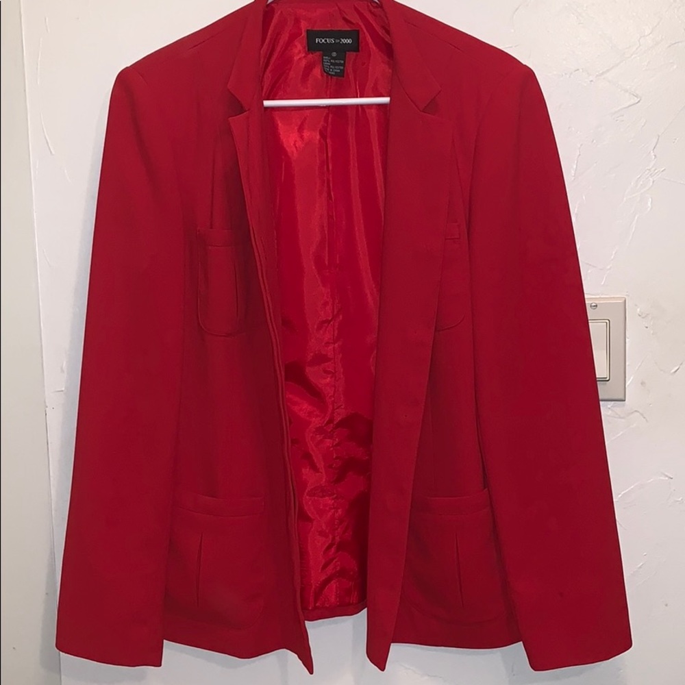 Red blazer by Focus 2000